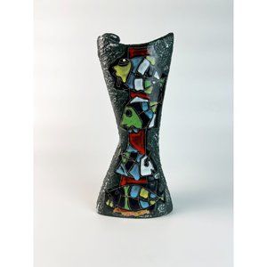 Vintage Mid Century Modern San Marino Marmaca Drioli Italy Ceramic Pottery Bottl